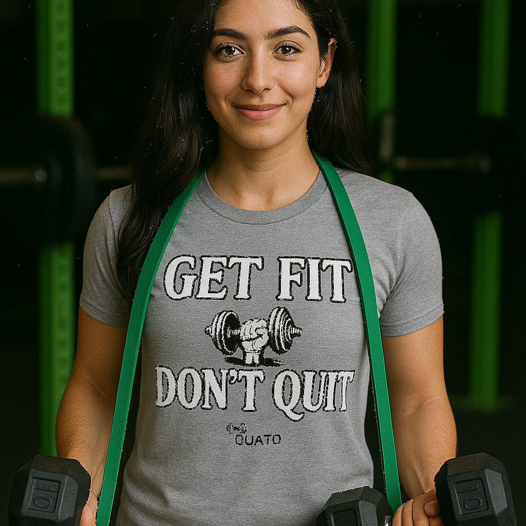 Quato Fitness Get Fit Don't Quit Classic Tee (W)